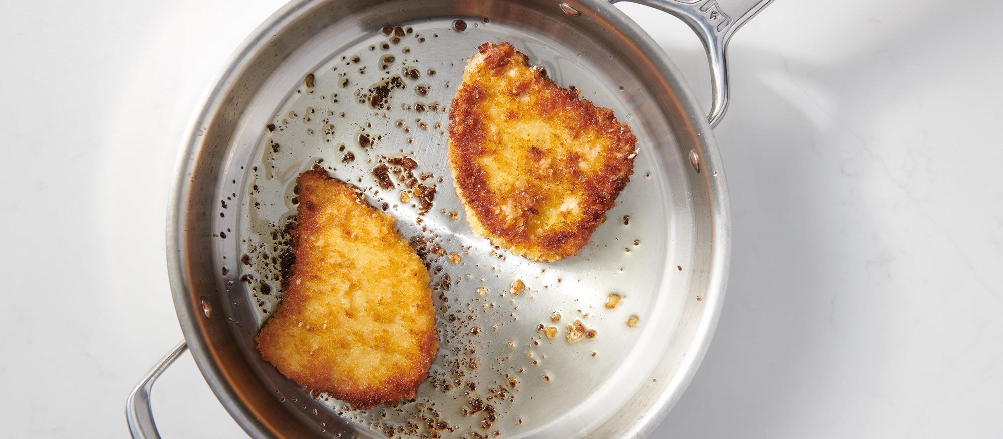 Easy and delicious Pork Schnitzel  recipe using the Panfry Mode setting of your Wolf Oven