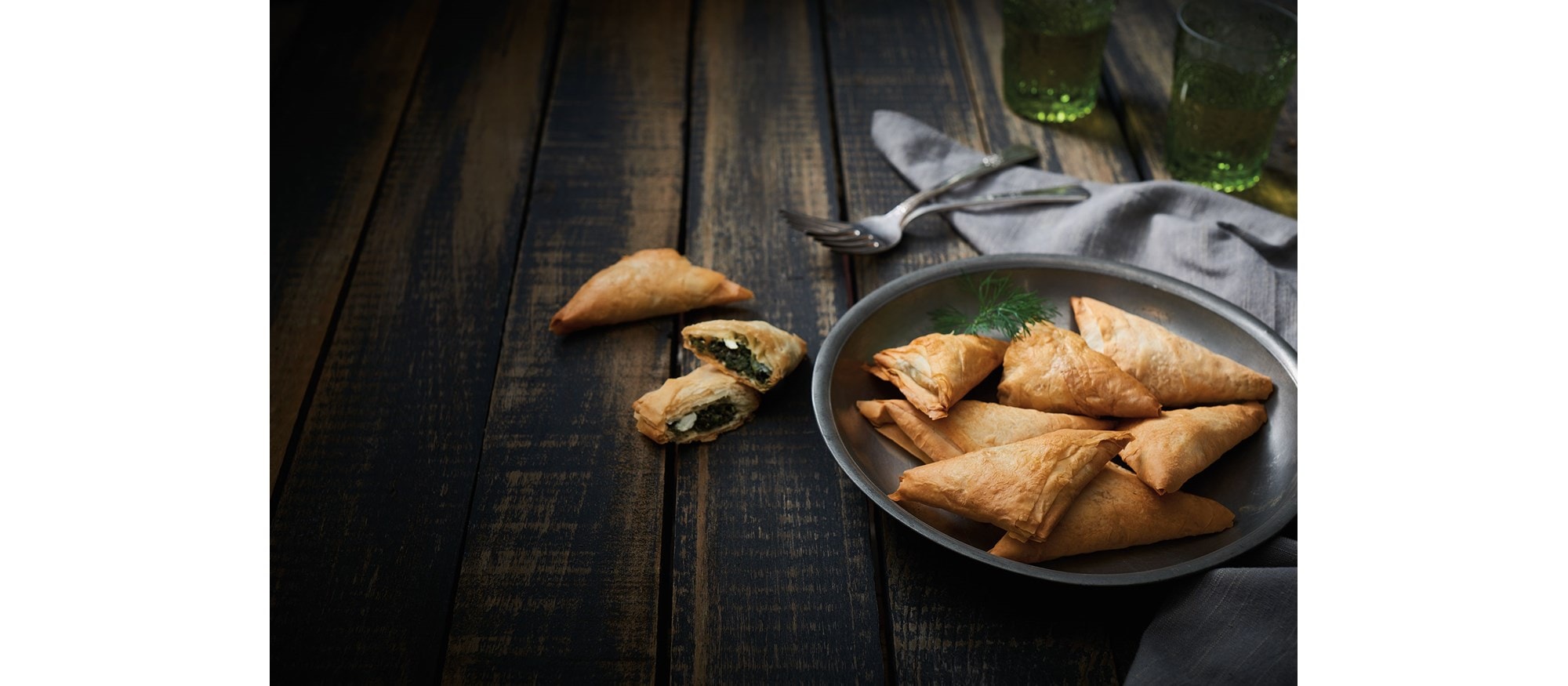 Easy and delicious spanakopita puffs recipe using the Steam Mode setting of your Wolf Convection Steam Oven