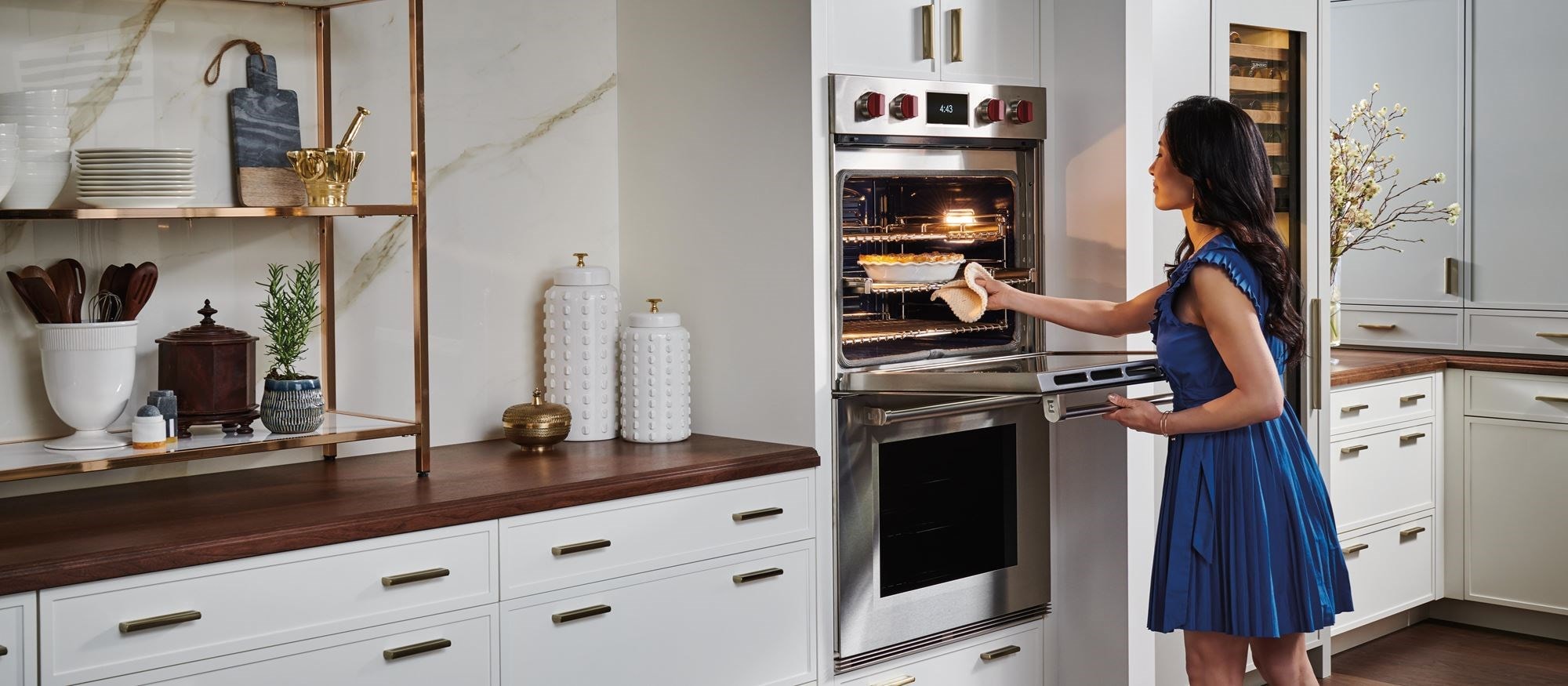 Wolf Built-In Ovens provide the ultimate luxury kitchen environment
