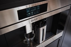 Built in coffee clearance maker