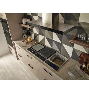Stove with built in hot sale deep fryer