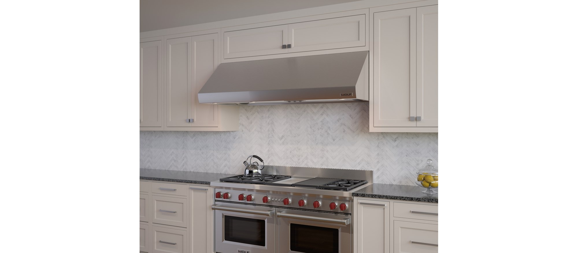 Wolf 66" Pro Wall Hood - 27" Depth (PW662718)