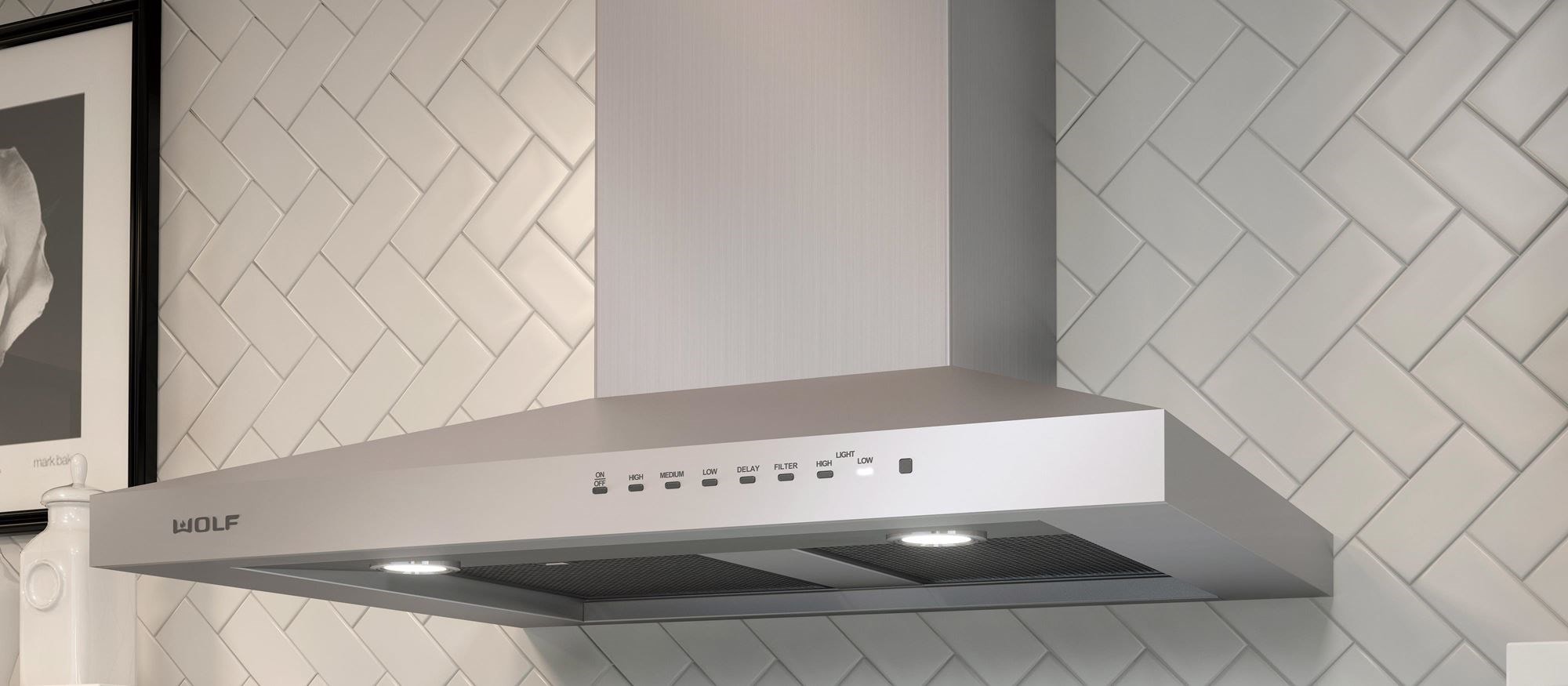 Wolf 30&quot; Cooktop Wall Hood - Stainless (VW30S)