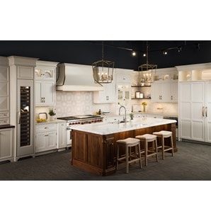 The Wolf 60" Dual Fuel Range 6 Burner Infrared Charbroiler Griddle (DF606CG) shown with Wolf 30" Transitional Drawer Microwave (MD30TE/S)