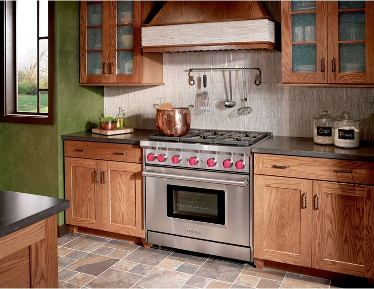 36" Gas Range - 6 Burners (GR366) Wolf Rangetop