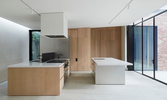 Le projet Armadale House, de style contemporain, réalisé par Chris Connell dans le cadre du concours de conception de cuisine Sub-Zero, Wolf et Cove.