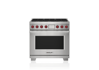 Wolf Cuisinière mixte de 36 po — 6 brûleurs DF36650/S/P
