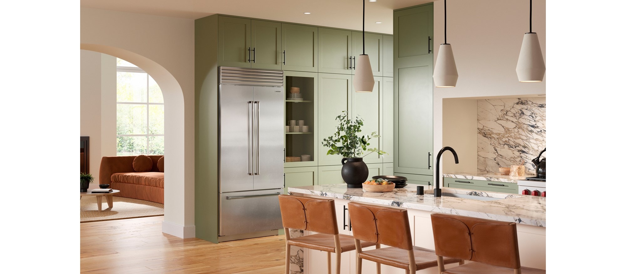 Réfrigérateur-congélateur à portes à deux battants Sub-Zero 36 po Classic (CL3650UFD/S)