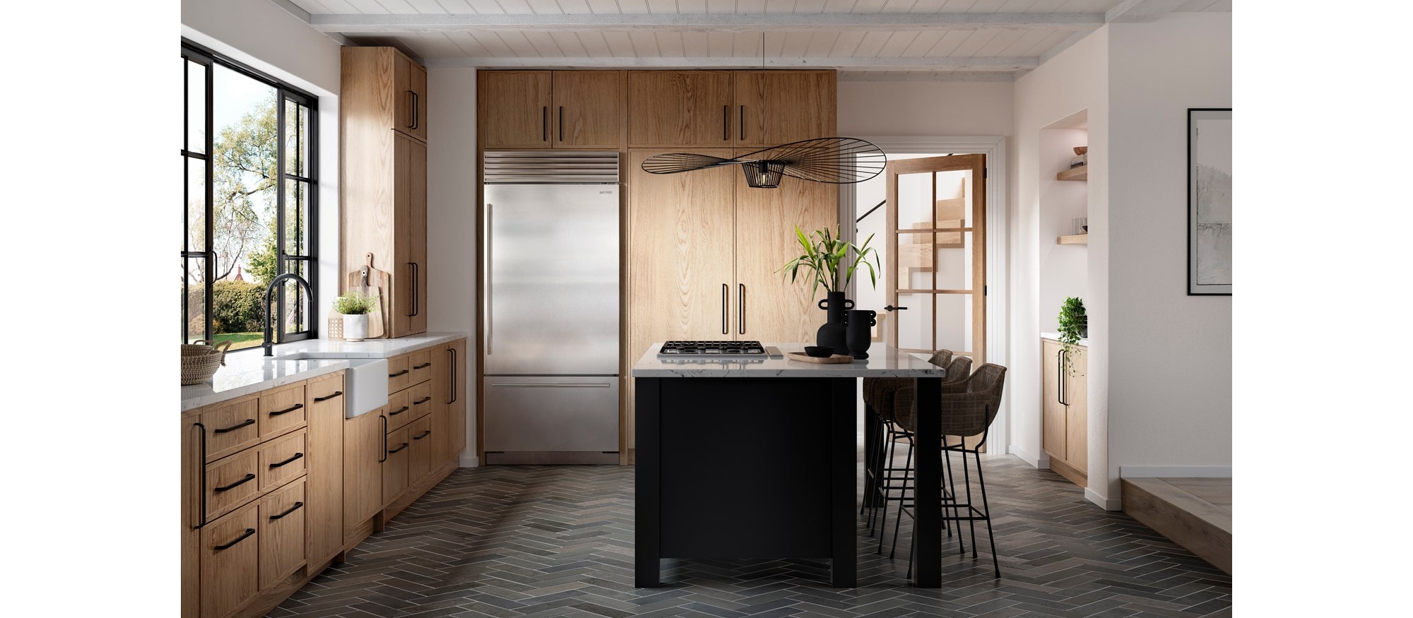 Réfrigérateur à congélateur inférieur Sub-Zero 36 po Classic avec distributeur interne (CL3650UID/S)