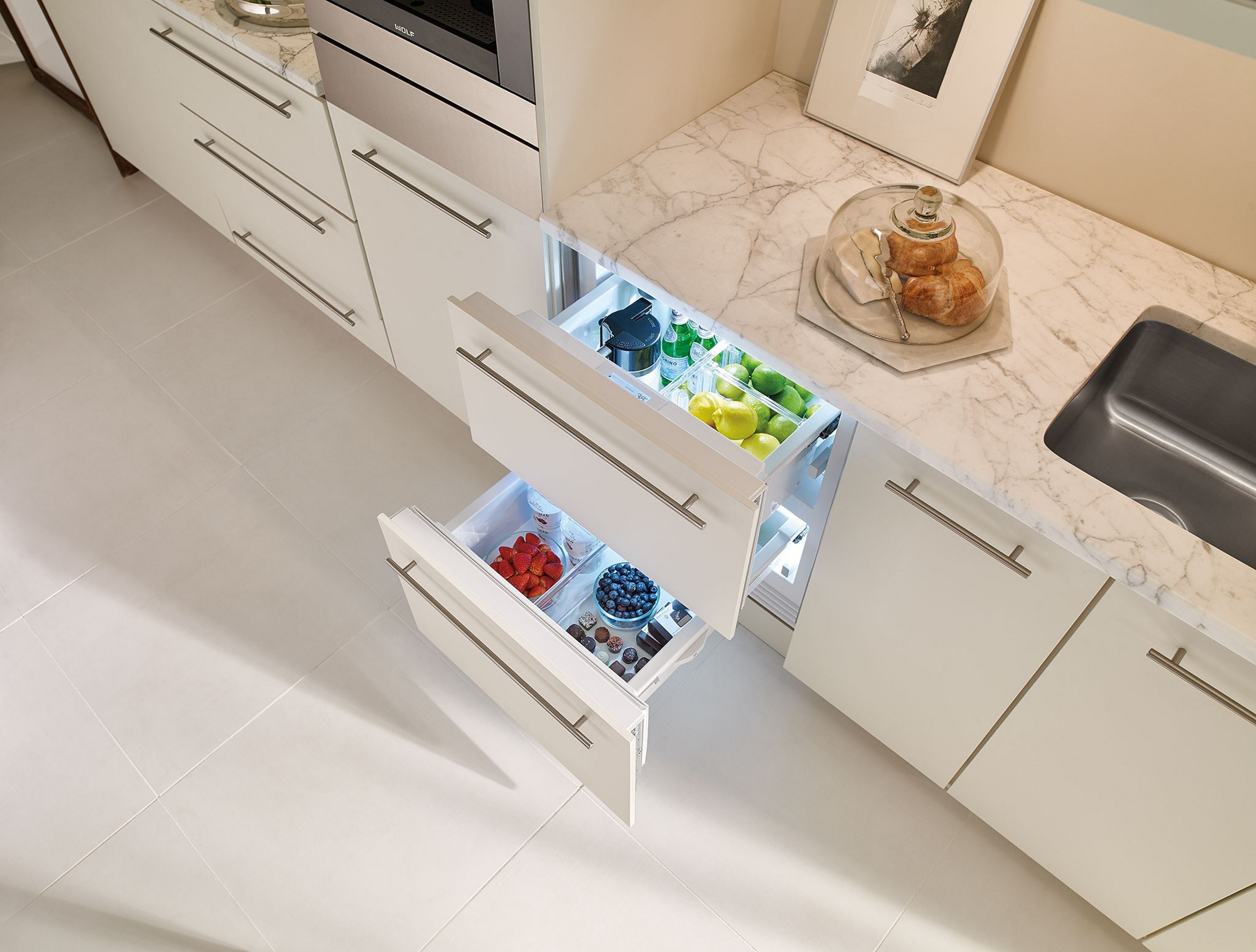 Tiroirs de réfrigérateur Sub-Zero 24 po - Prêt à l'installation d'un panneau (ID-24R)