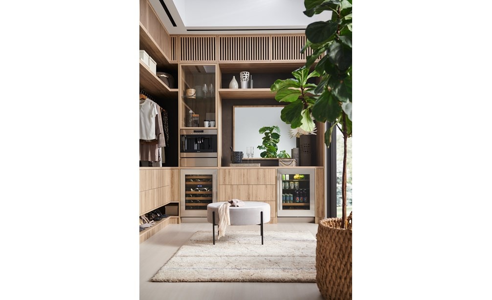 Cellier à vin Sub-Zero 24 po sous le comptoir Designer avec panneaux en acier inoxydable (DEU2450W)