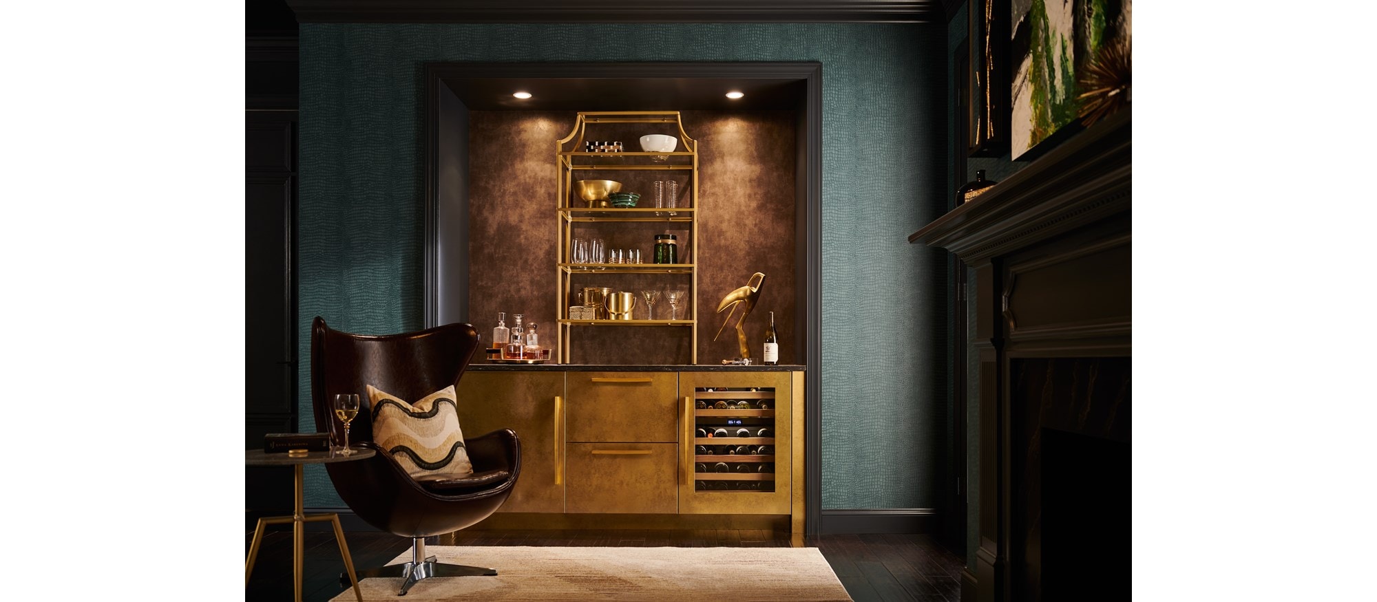 Cellier à vin Sub-Zero 24 po sous le comptoir Designer (DEU2450W)