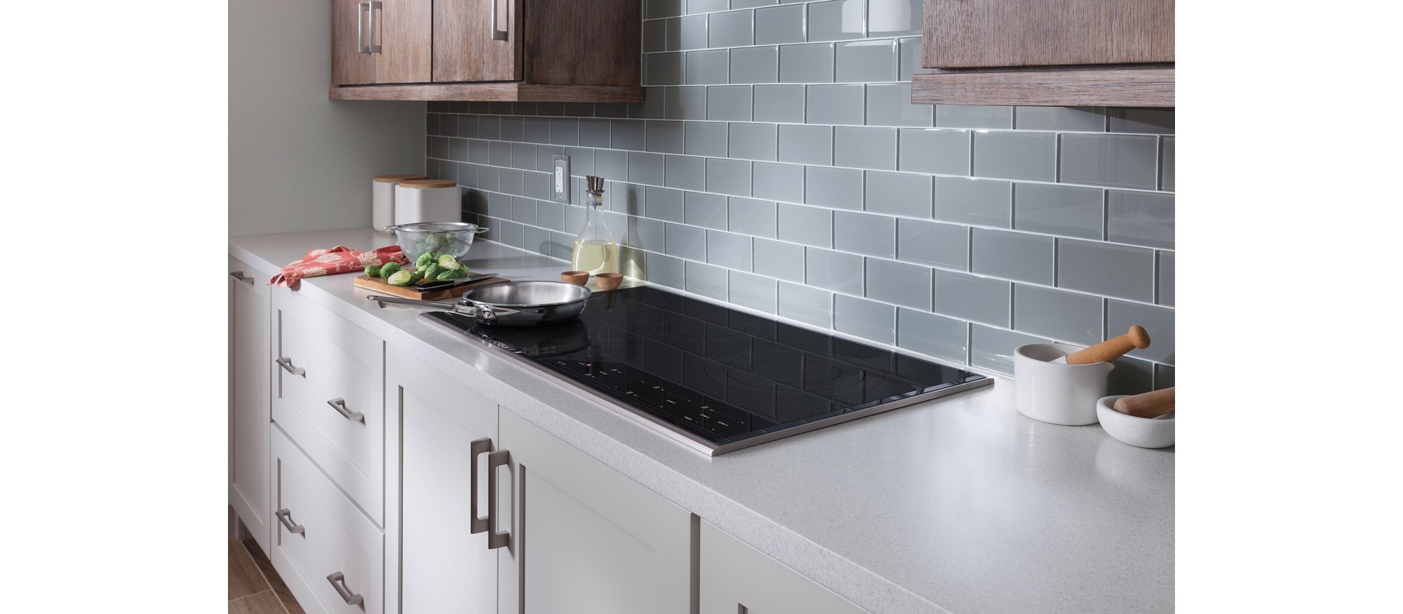 Surface de cuisson électrique Wolf 36 po de style transitionnel (CE365T/S)