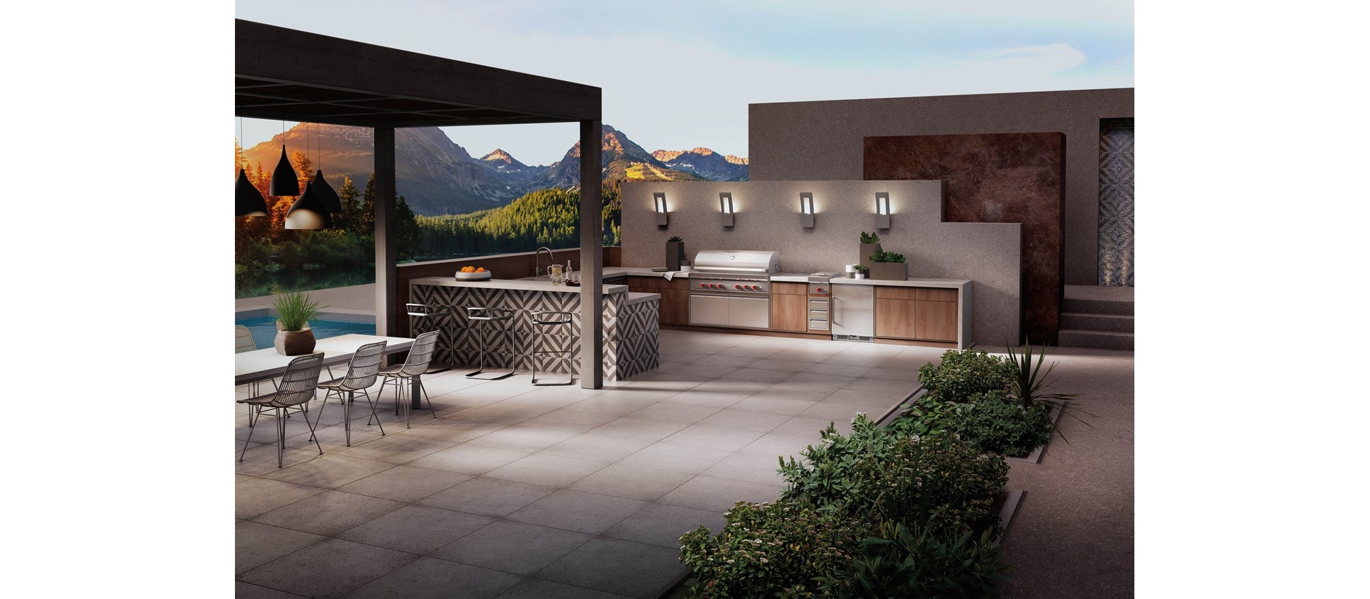 Gril au gaz d'extérieur Wolf 54 po