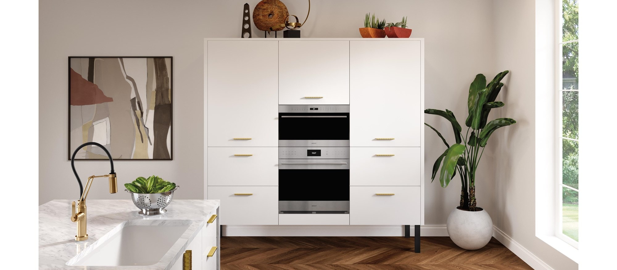 Four à cuisson rapide Wolf 30 po série E de style transitionnel (SPO30TESTH)