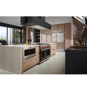 DF Black Door_Red Knob_Stainless Bezel