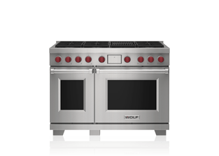 Wolf Cuisinière mixte de 48 po - 6 brûleurs et grilloir à infrarouge DF48650C/S/P