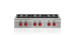 Wolf Dessus de cuisinière à brûleur scellé de 36 po - 6 brûleurs SRT366