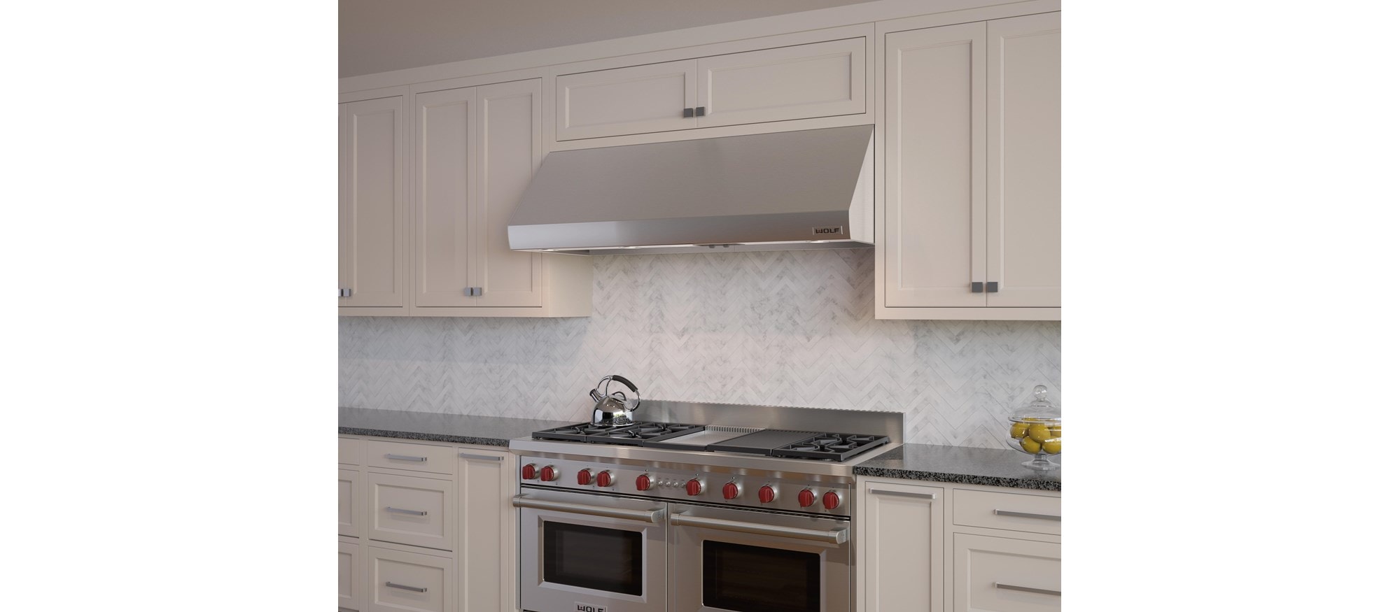 Hotte murale Wolf 60 po Pro - profondeur 24 po (PW602418)