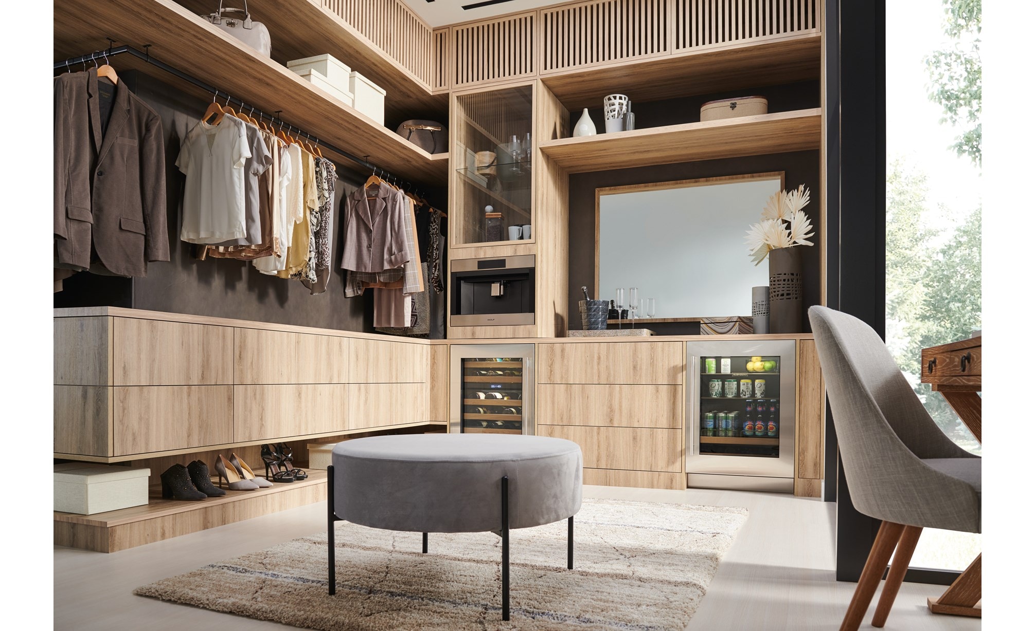 Centre de boissons Sub-Zero 24 po en acier inoxydable (DEU2450BG)