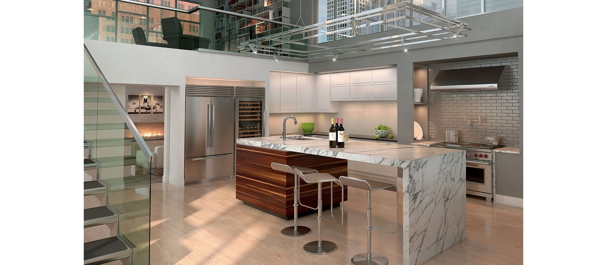 Sub-Zero 42" Classic French Door Refrigerator Freezer Internal Dispenser (BI-42UFDID/S) - Formerly Built-In