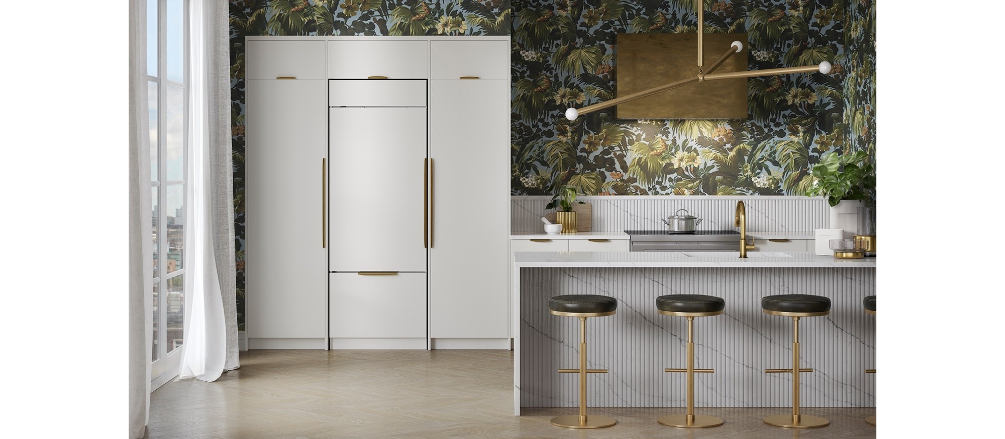 Réfrigérateur à congélateur inférieur Sub-Zero 30 po Classic avec distributeur interne - Prêt à l'installation d'un panneau (CL3050UID/O)