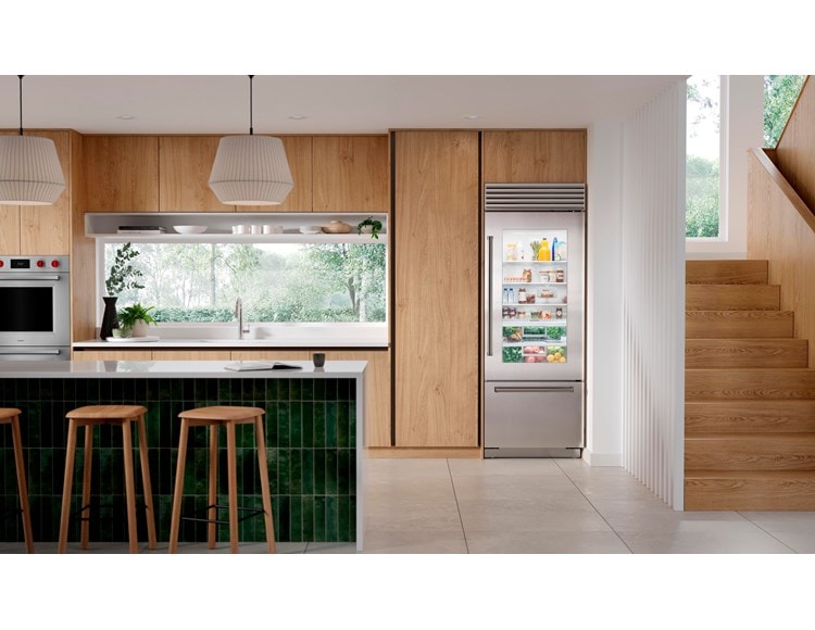 Réfrigérateur à congélateur inférieur Sub-Zero 30 po Classic avec porte vitrée (CL3050UG/S)