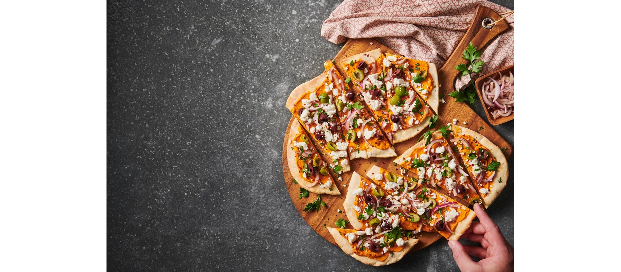 Pâte à pizza pain plat