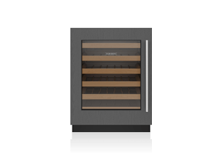 Sub-Zero Cellier à vins sous le comptoir 24 po Designer, hauteur ADA – Prêt à l’installation d’un panneau DEU2450W/ADA