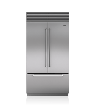 Sub-Zero Réfrigérateur/congélateur Classique avec porte à deux battants de 42 po avec distributeur interne BI-42UFDID/S