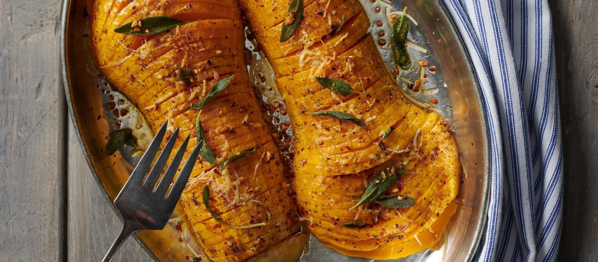 Courge Butternut Hasselback