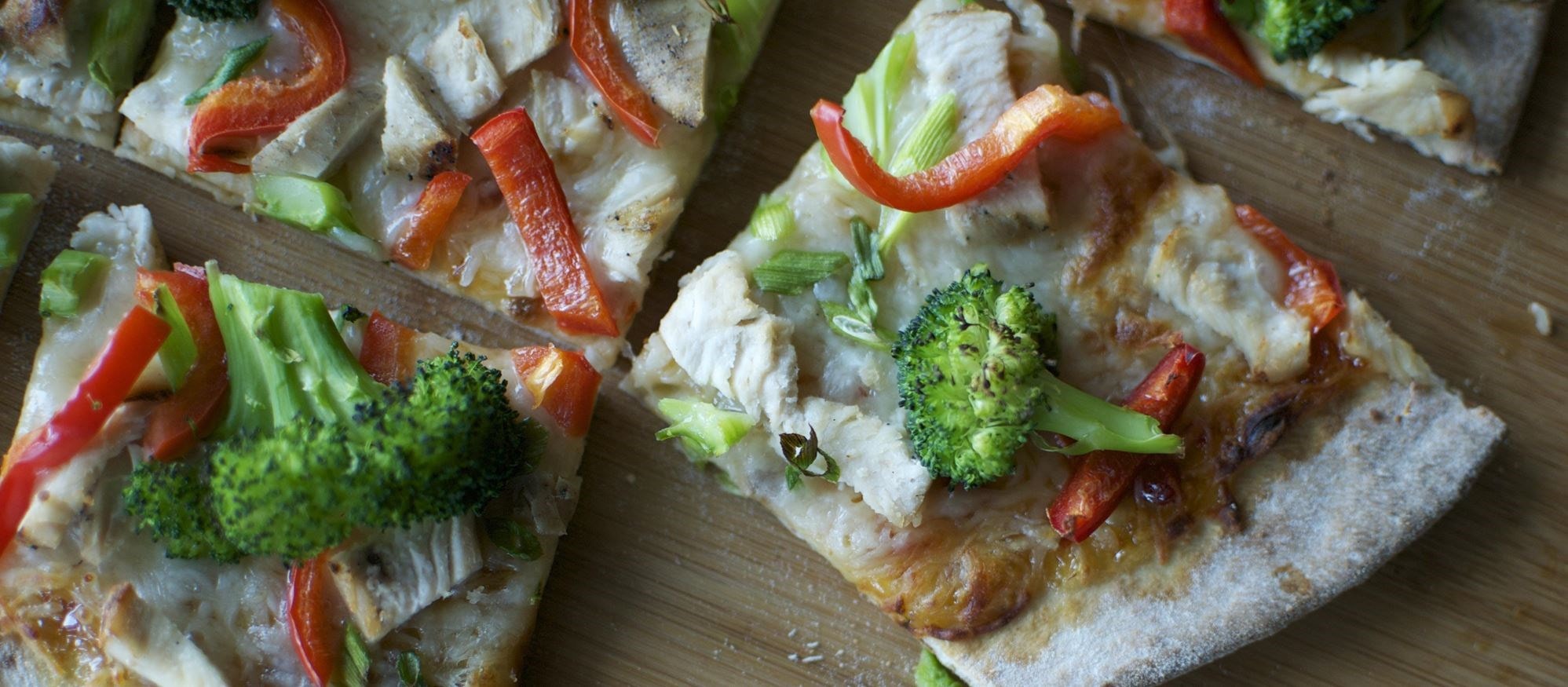 Pizza au poulet thaï