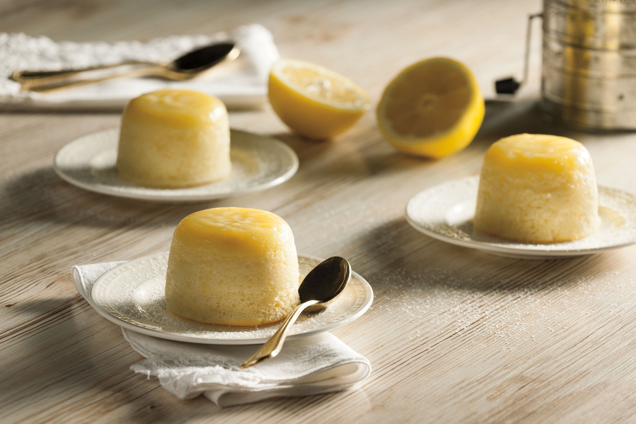Gâteaux poudings au citron