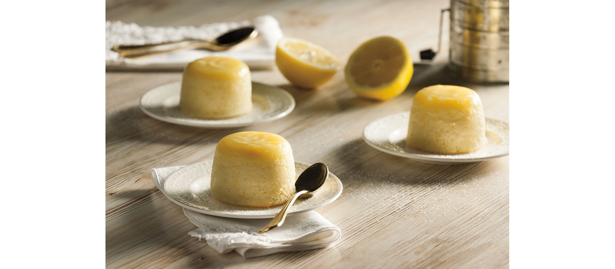 Gâteaux poudings au citron