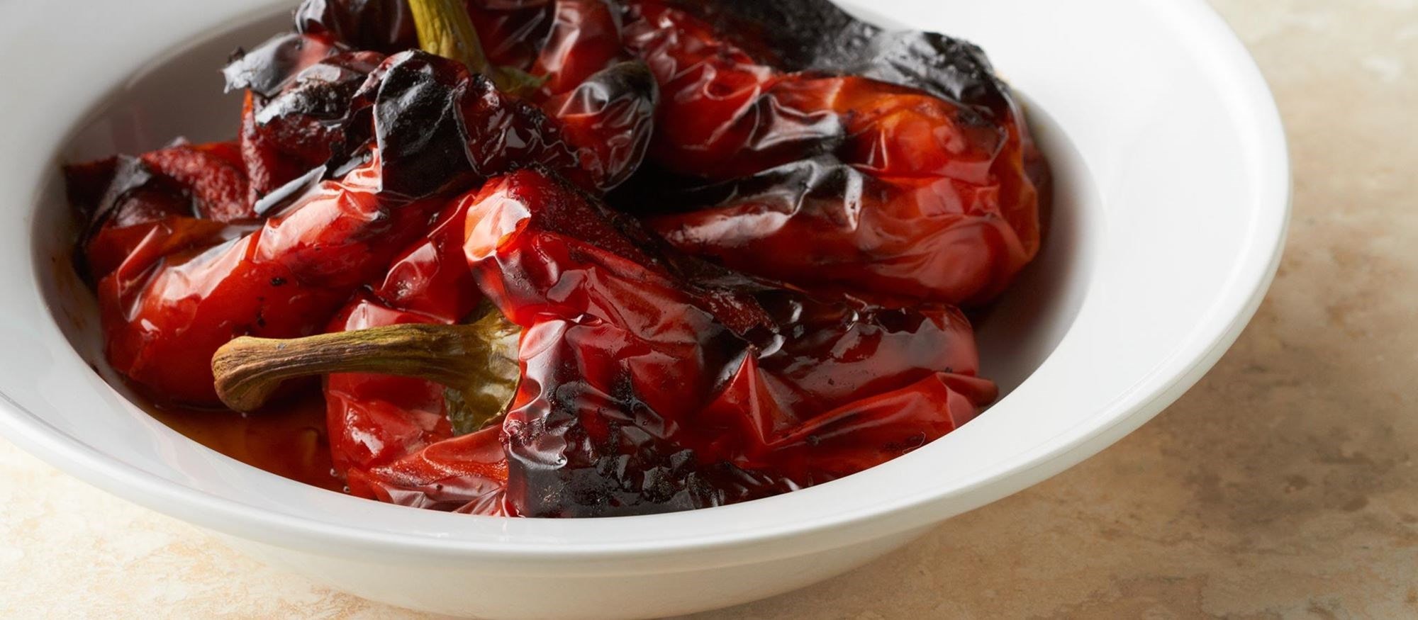 Poivrons rouges rôtis