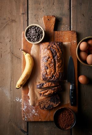 Cinnamon Chocolate Chip Banana Bread