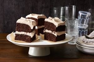 Chocolate Cake with Cocoa Buttercream Frosting
