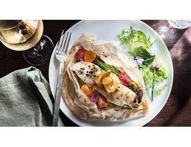 Recette de poisson en papillote au four à vapeur et convection