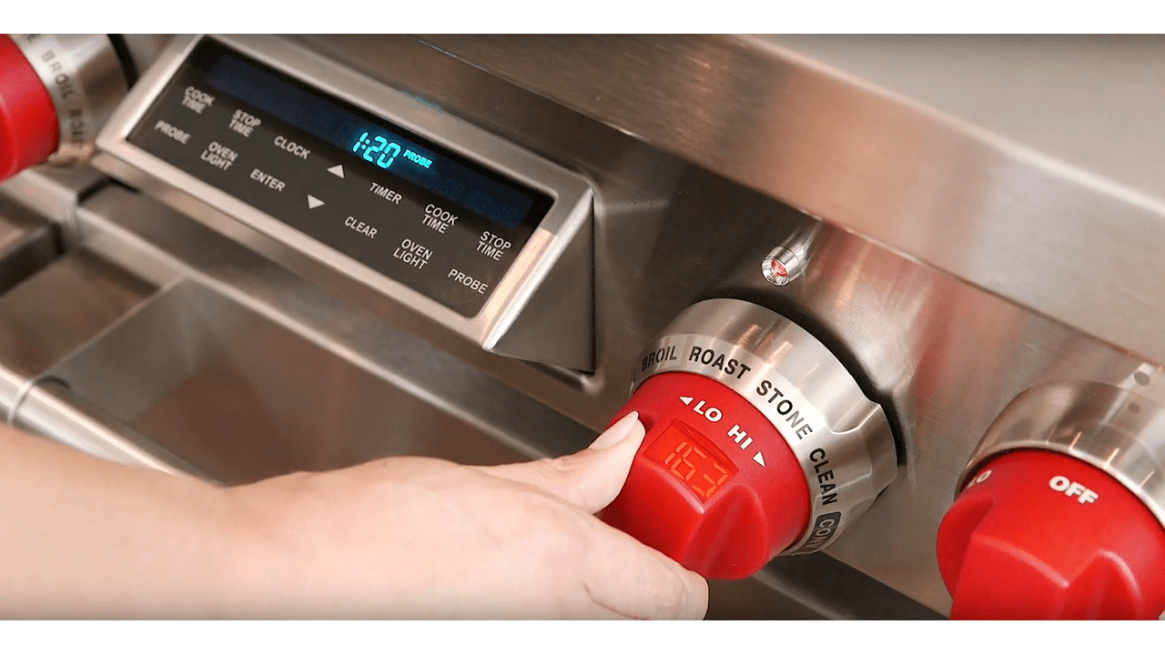 Cuisinière mixte Wolf - Mode Rôtissage