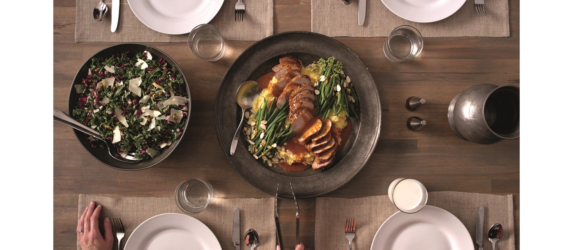 PorkwithPolentaandGreenBeans