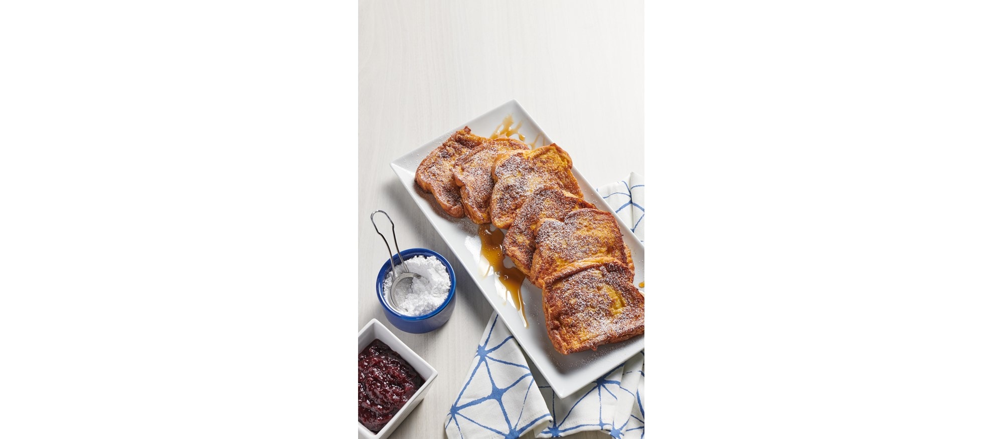 Recette facile et délicieuse de pain doré au beurre bruni à l'aide de la plaque à frire de votre cuisinière mixte Wolf