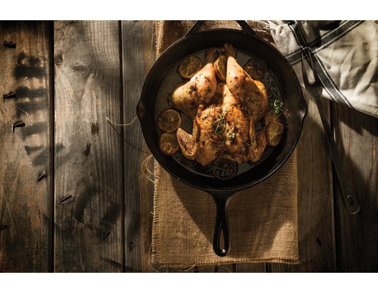 Recette de poulet en crapaudine facile et délicieuse en utilisant le mode Gourmet de votre four Wolf