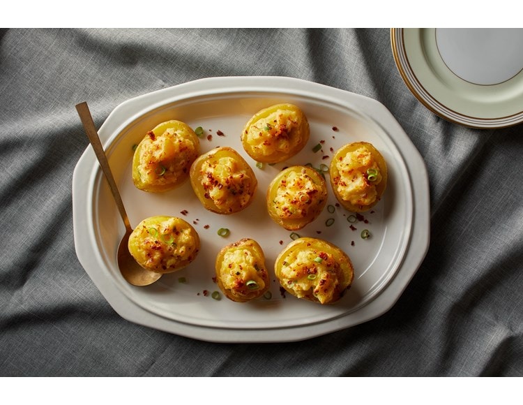 Pommes de terre cuites deux fois au four