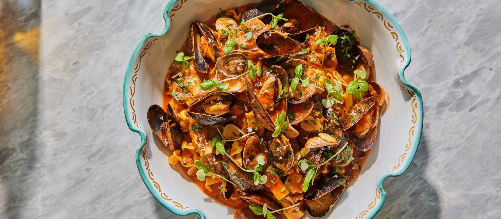 Mussels and Clams Fra Diavolo