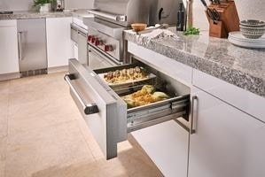 Découvrez tous les tiroirs chauffants Wolf dans des cuisines primées de tous les styles et de toutes les tailles.
