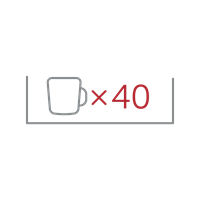 Room for 40 cups