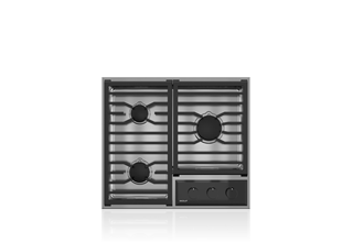 Wolf Surface de cuisson au gaz encadrée de style transitionnel de 24 po CG243TF/S