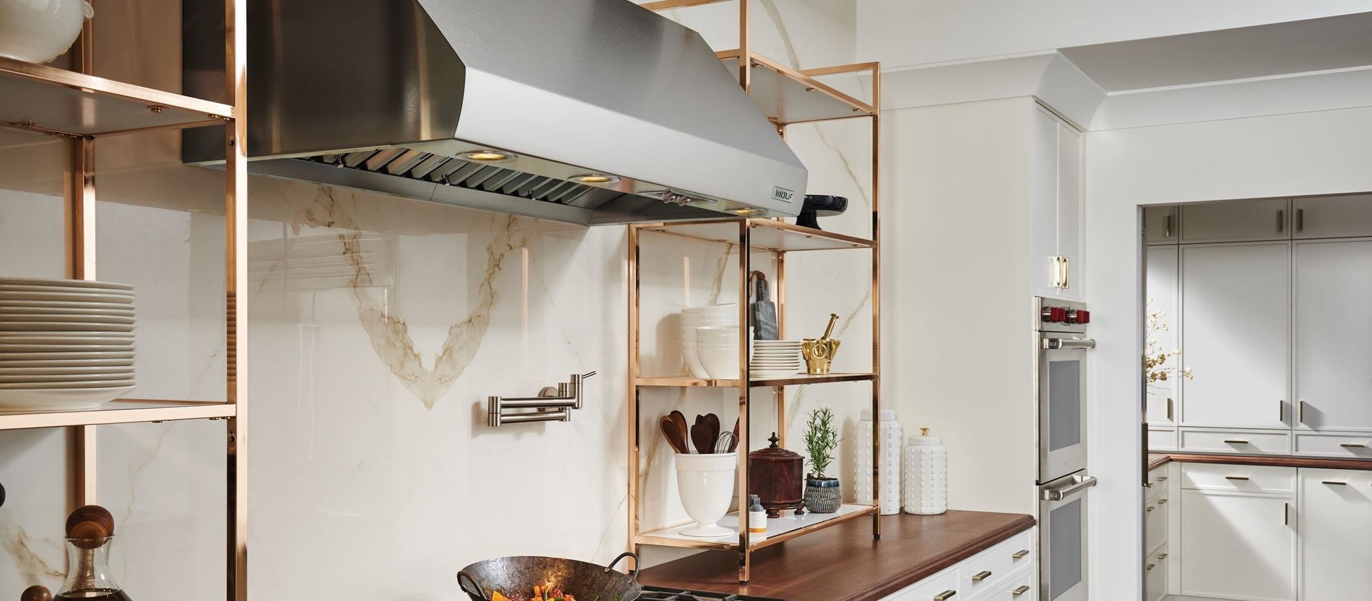 Wolf 48" Pro Wall Hood - 24" Depth (PW482418)