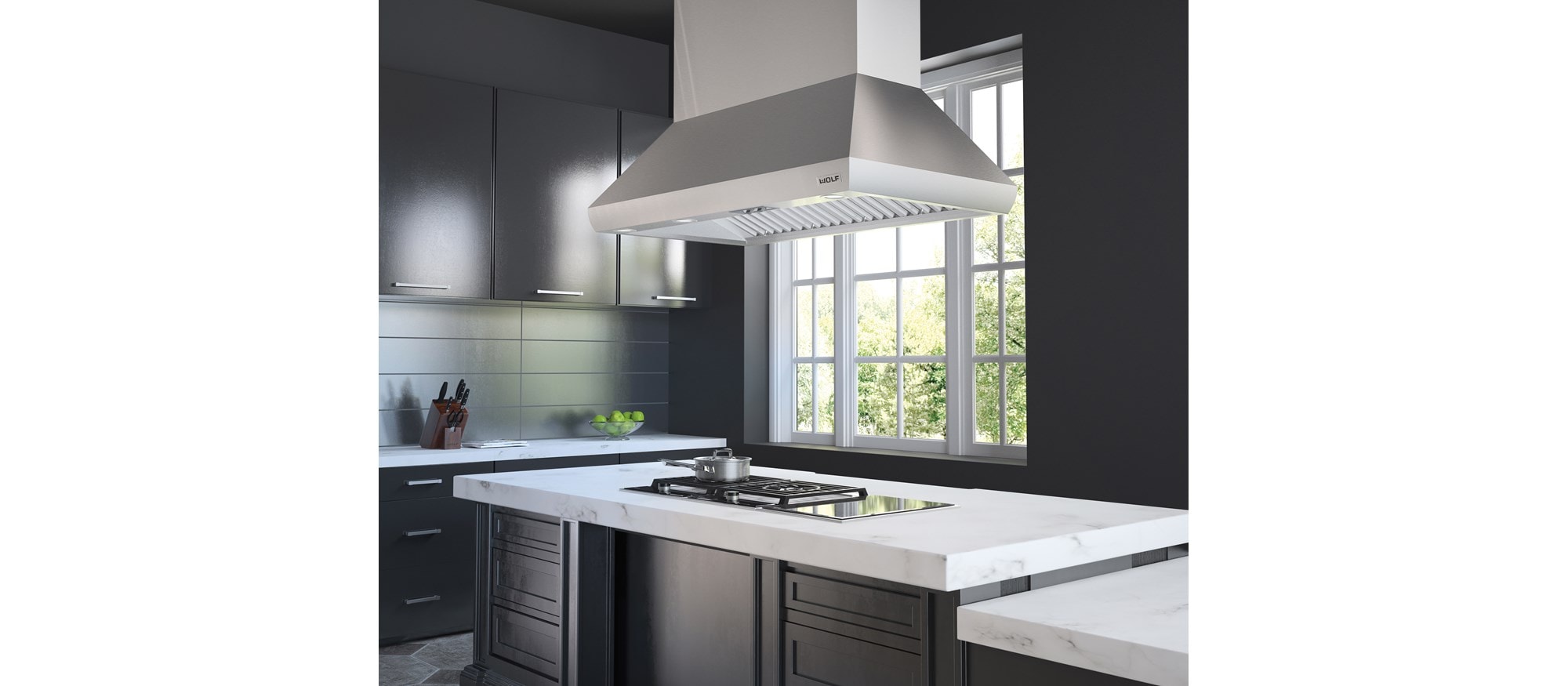 Hotte pour îlot Wolf 54 po Pro (PI543418)