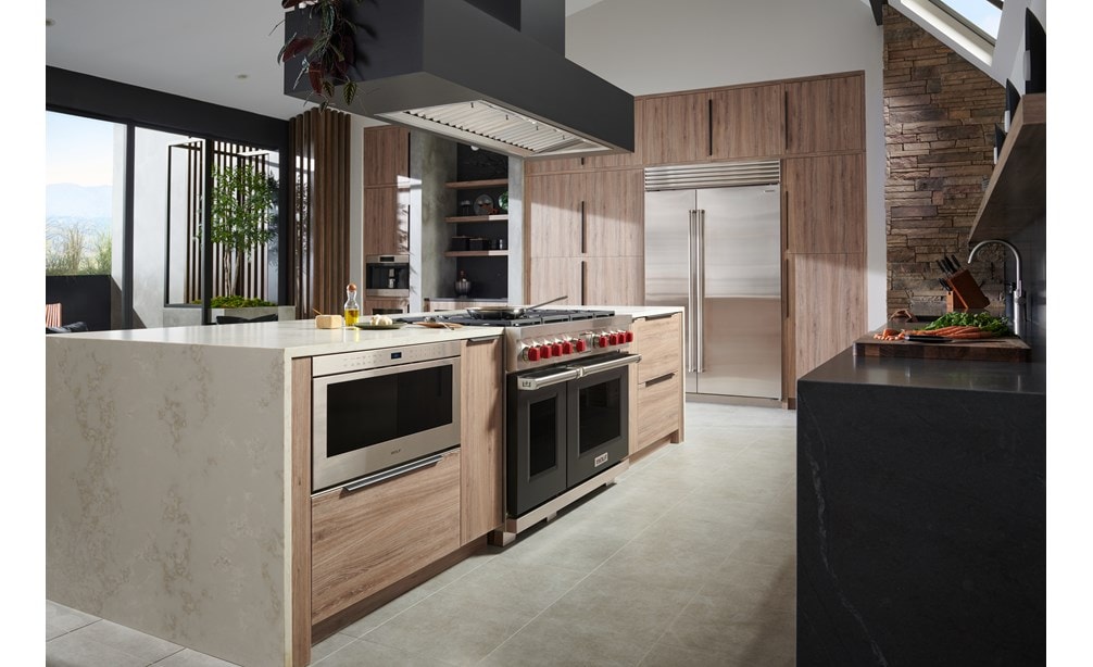 DF Black Door_Red Knob_Stainless Bezel